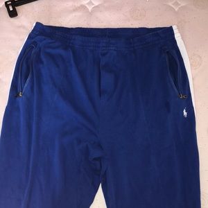 Striped polo sweatpants/ lounge wear